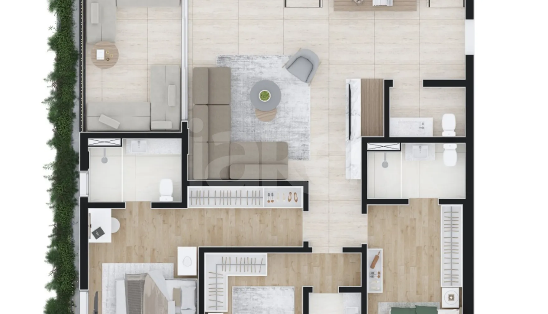Planta — Cobertura Duplex 254,85 m²