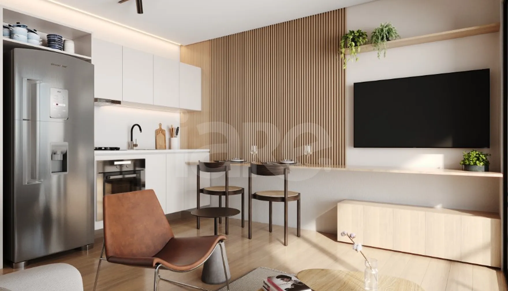 Claris - Studio com 40,89 m², em Indianópolis — foto 2