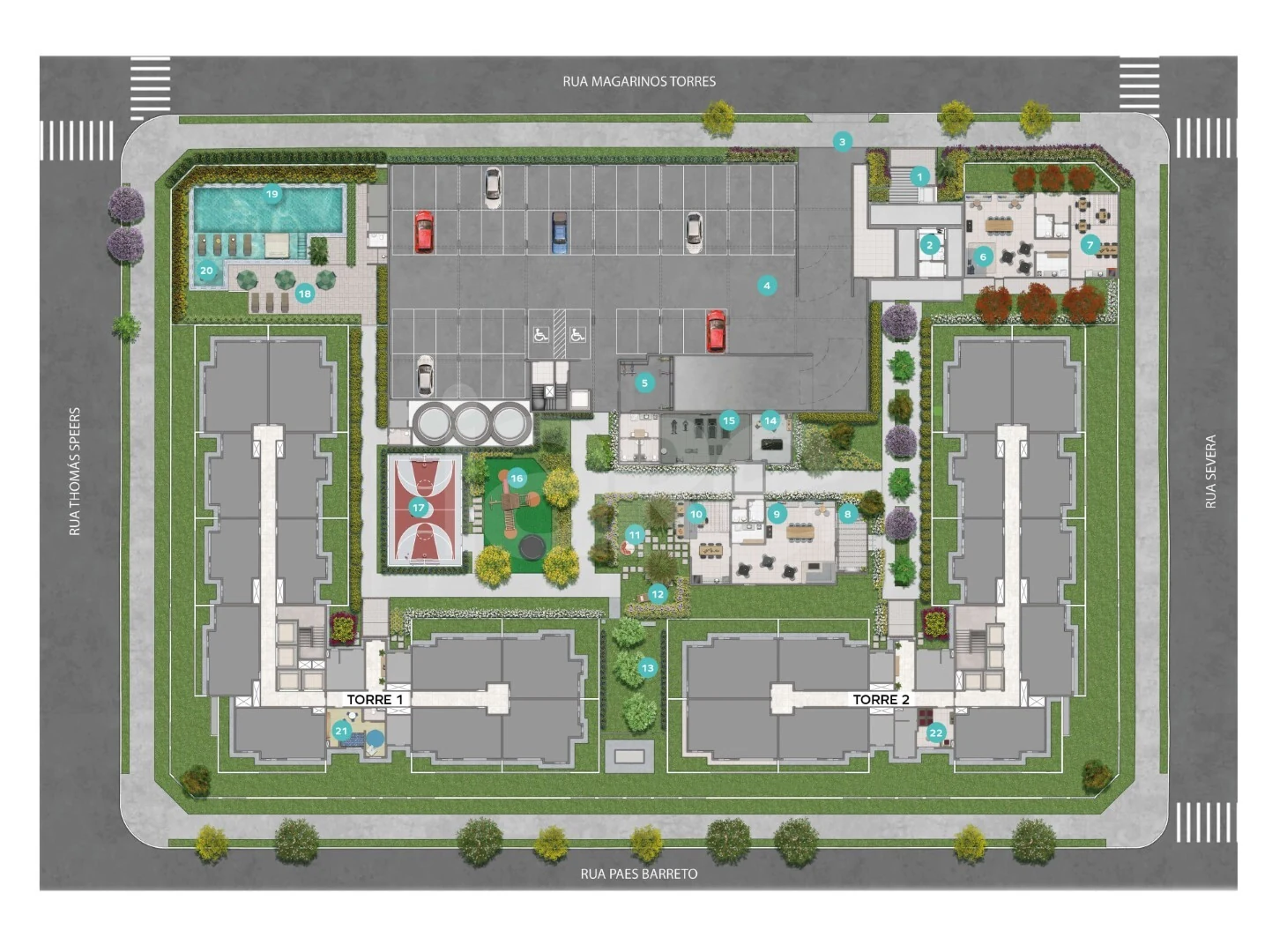 Planta — Implantação