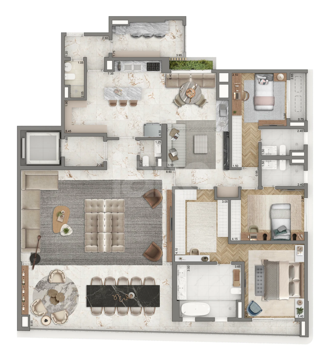 Planta — Garden 269,5 m²