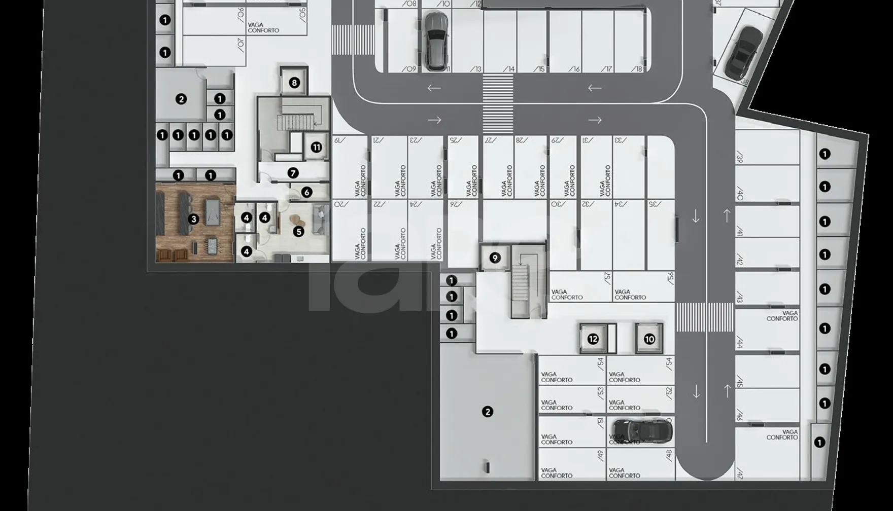 Planta — Pavimento subsolo 2