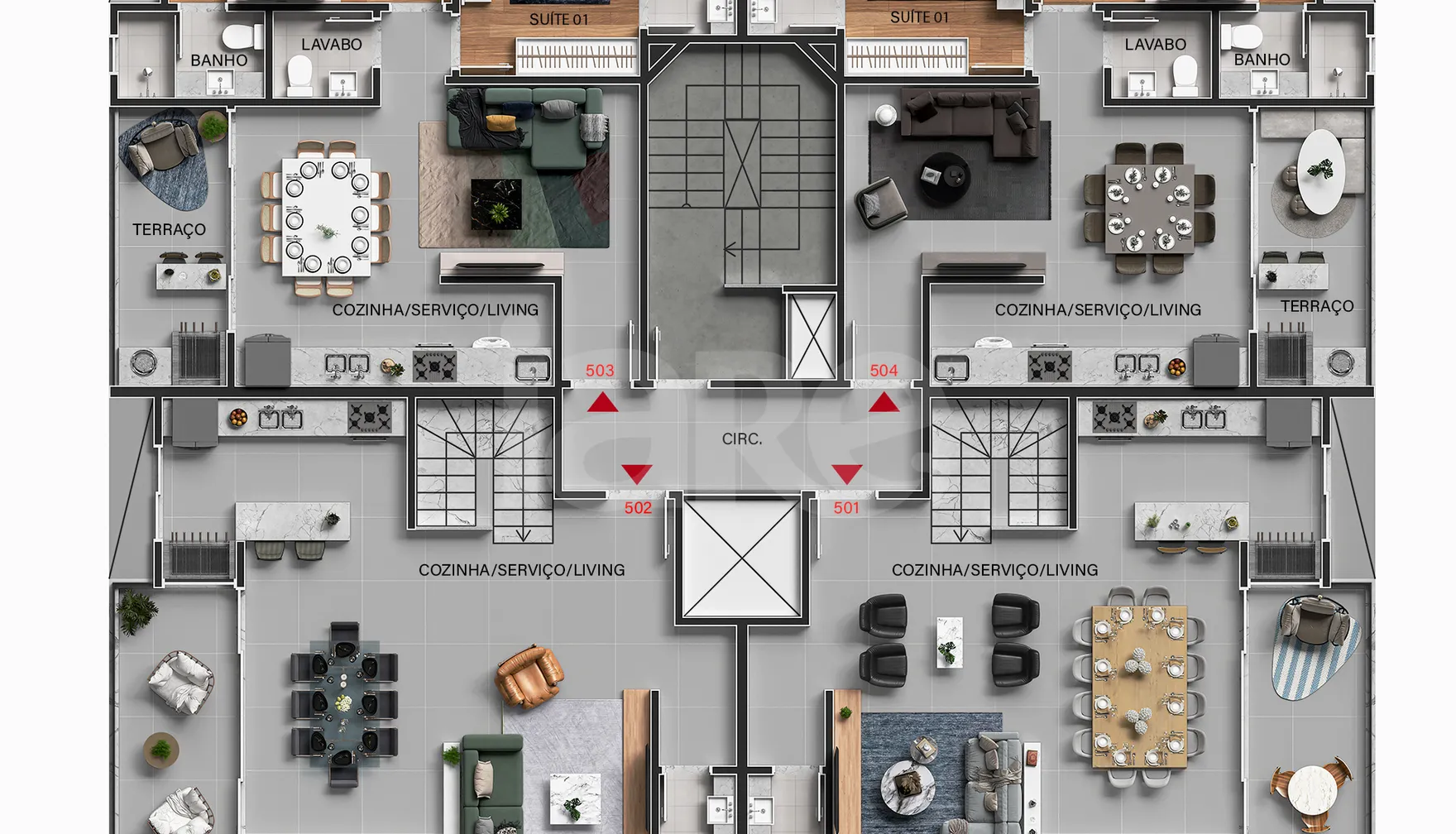 Planta — Pavimento 5