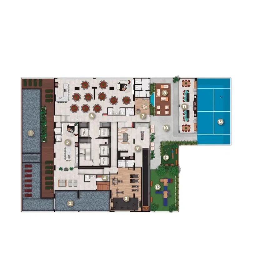 Planta — Pavimento 7