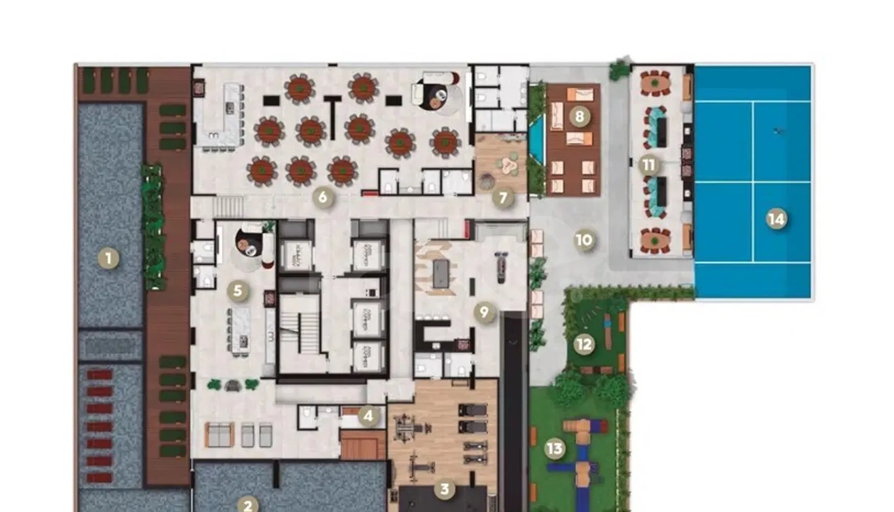 Planta — Pavimento 7