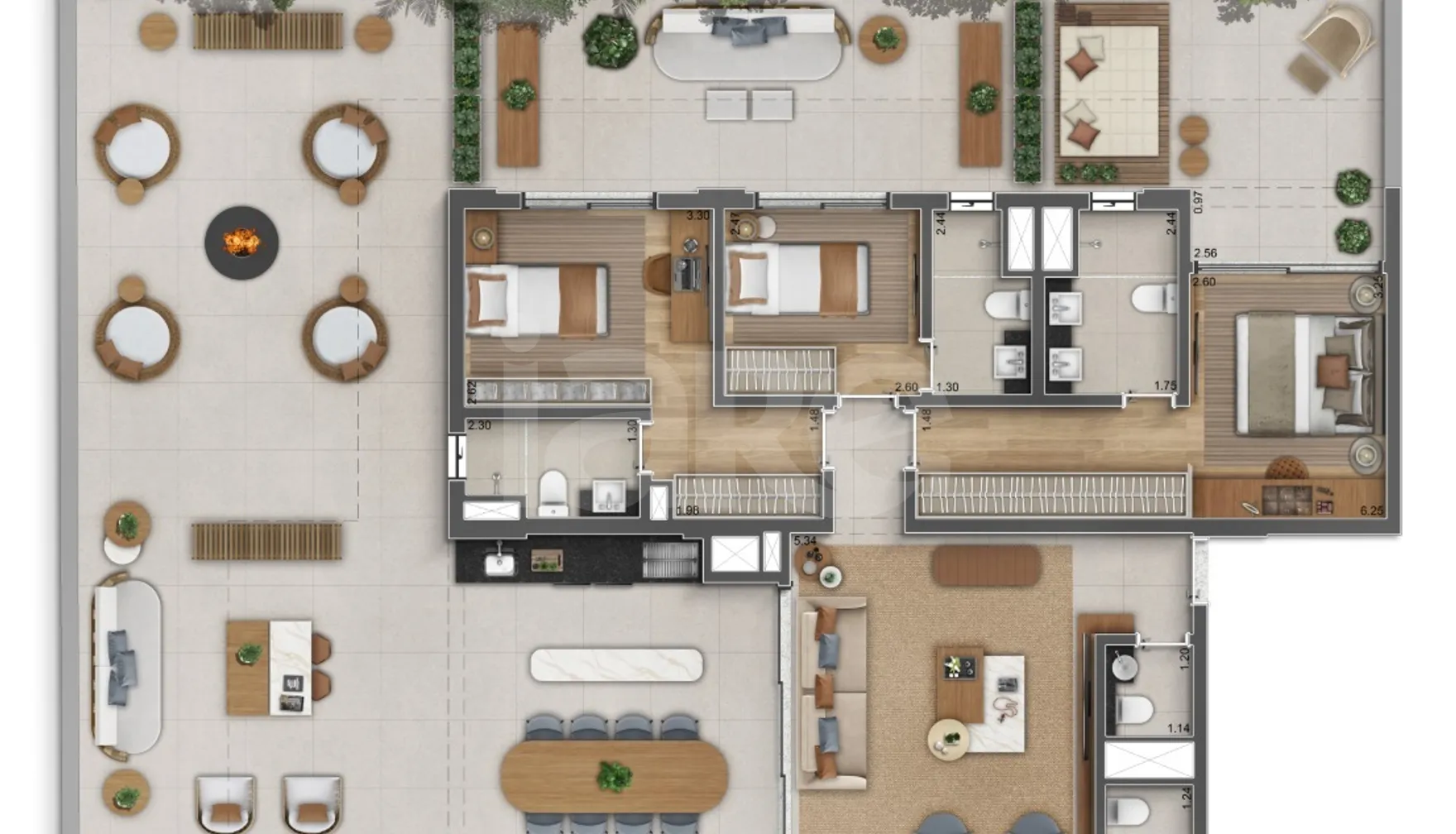 Planta — Garden 275,06 m²