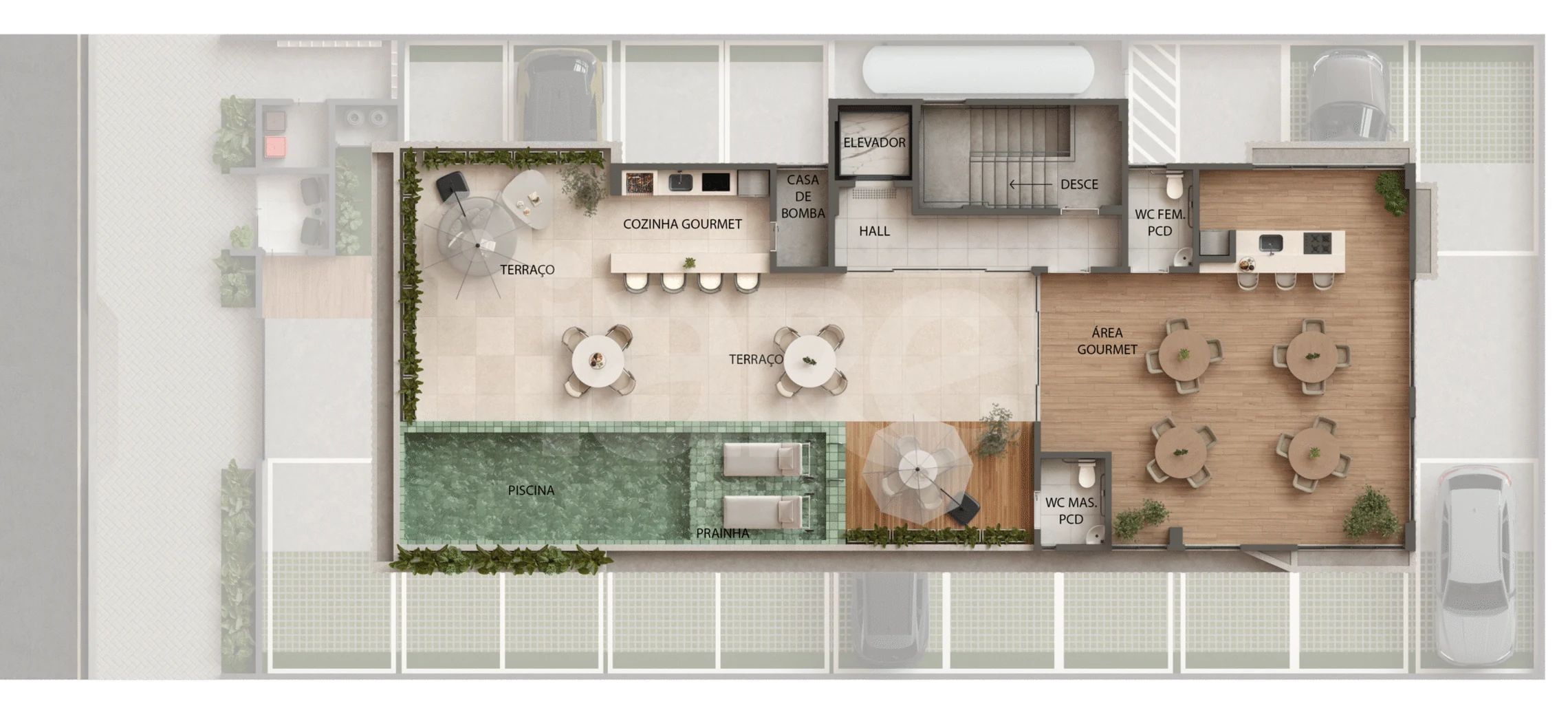 Planta — Pavimento rooftop