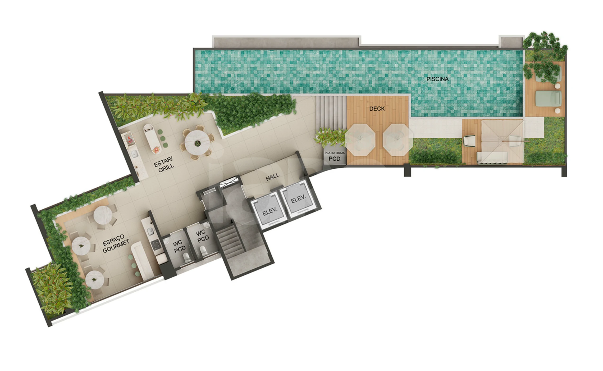 Planta — Pavimento rooftop