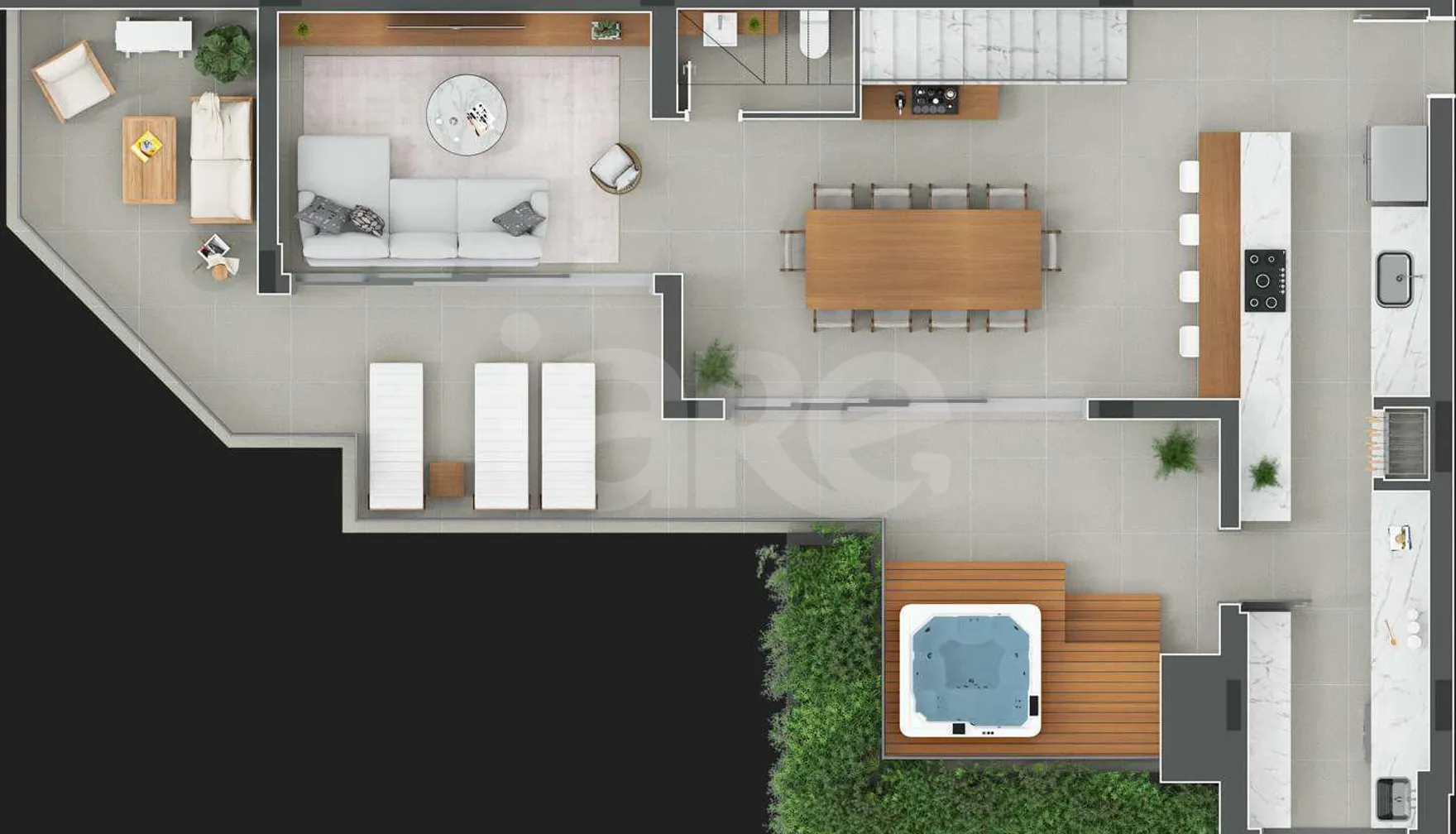 Planta — Cobertura Duplex 220,28 m²