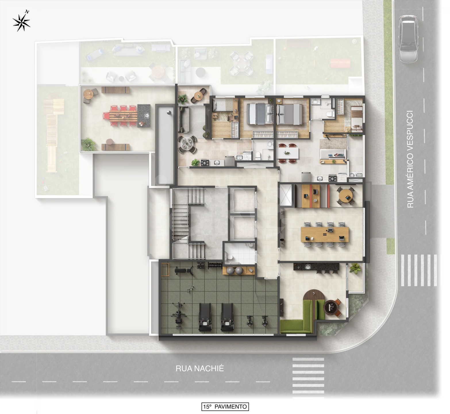 Planta — Pavimento 15