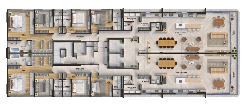 Planta — Pavimento 32