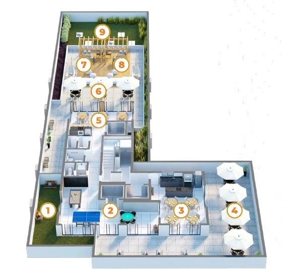 Planta — Pavimento rooftop