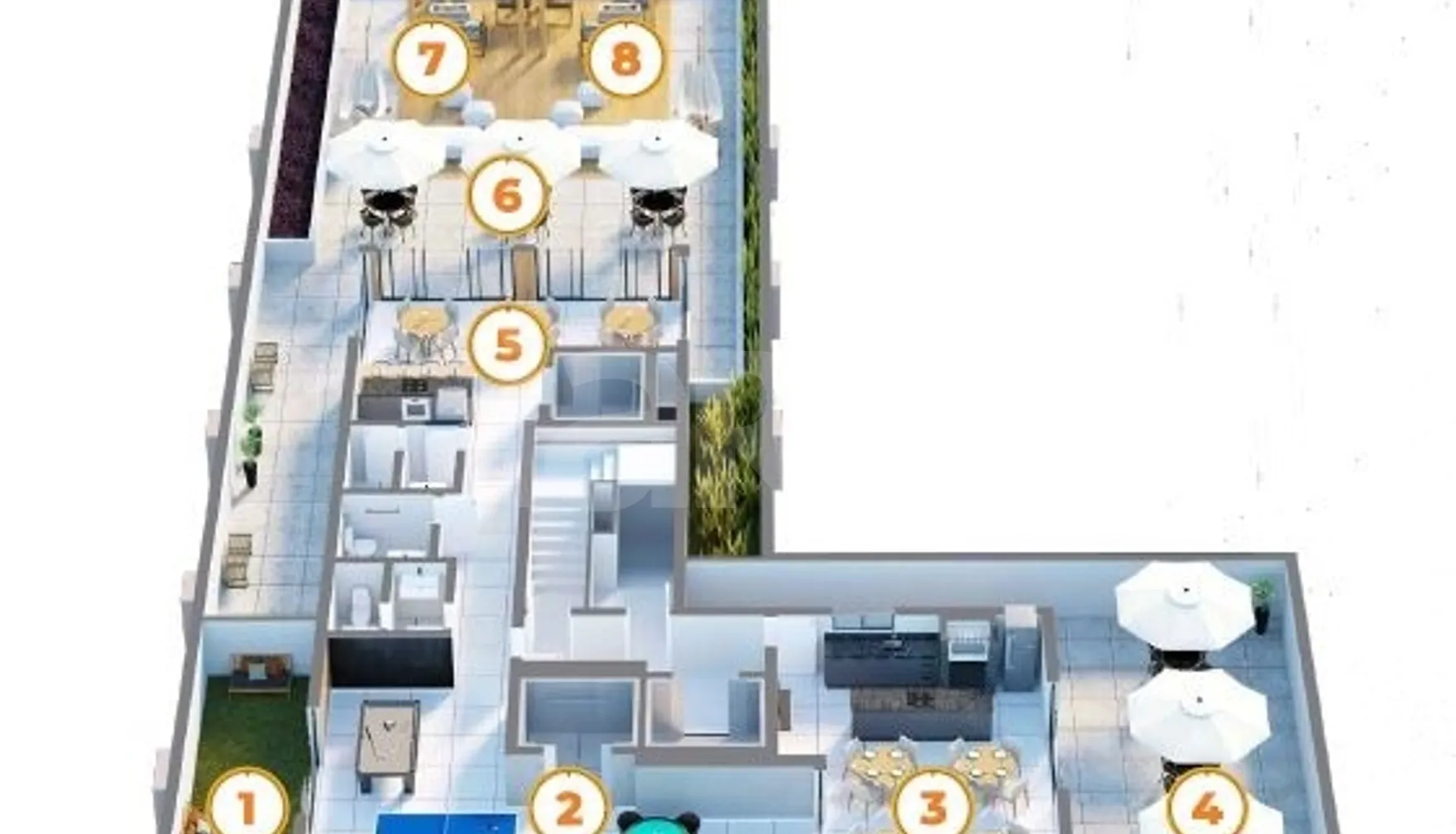 Planta — Pavimento rooftop