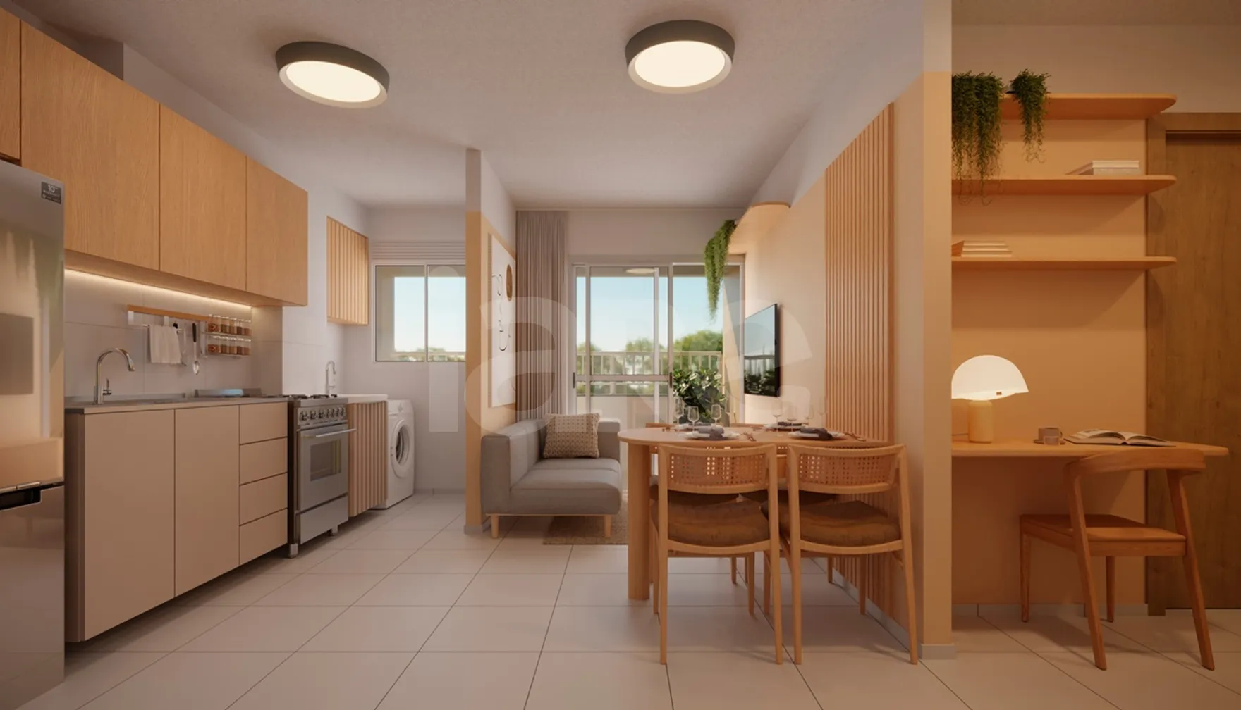 Primavera Garden - Apartamento com 35,36 m², em Jardim Primavera — foto 2