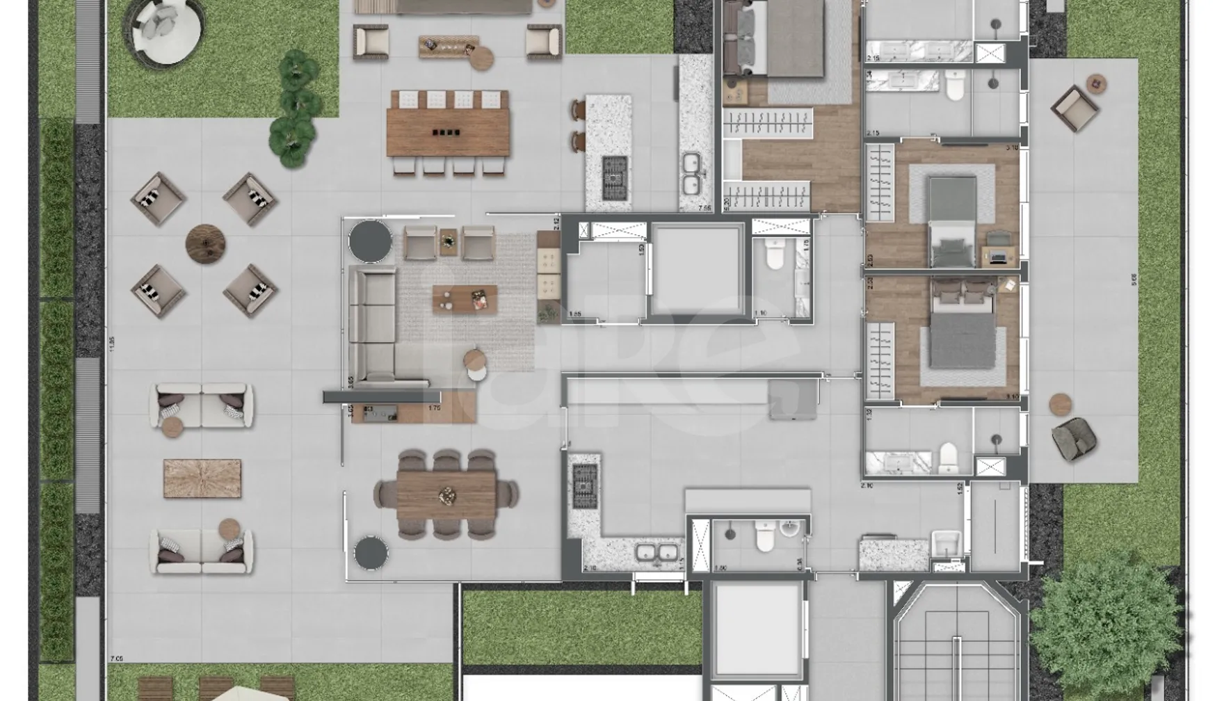 Planta — Garden 412,86 m²