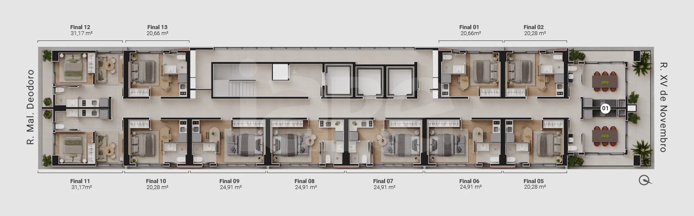 Planta — Pavimento 10