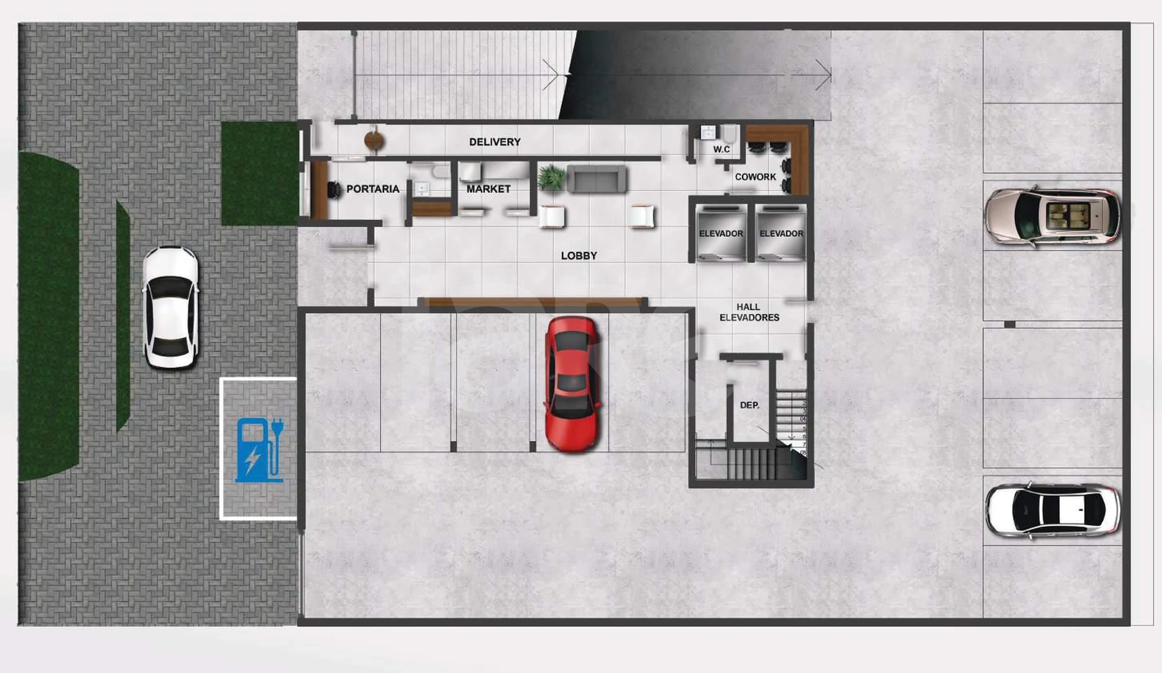 Planta — Pavimento garagem
