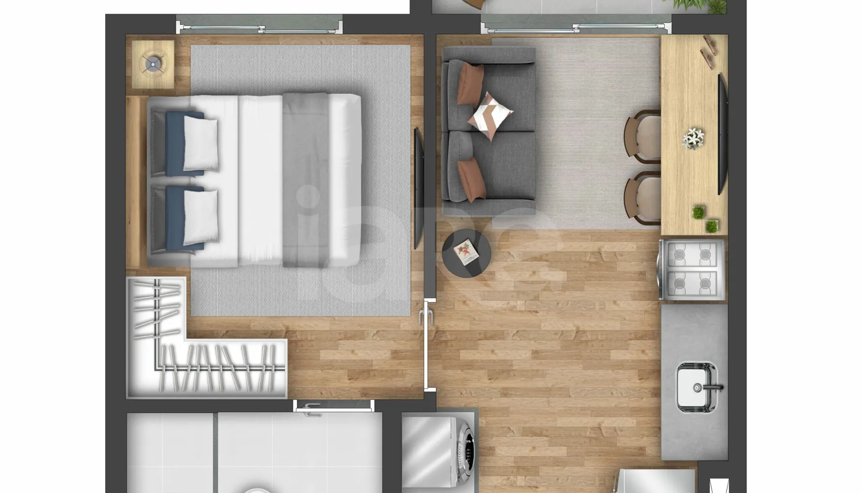 Planta — Apartamento 26,82 m²