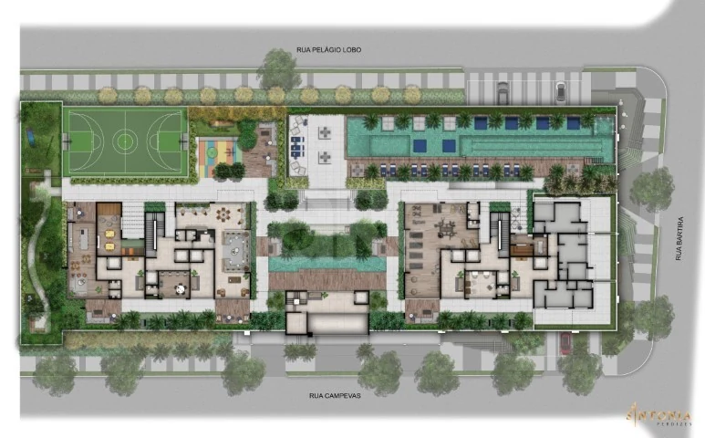 Planta — Pavimento lazer