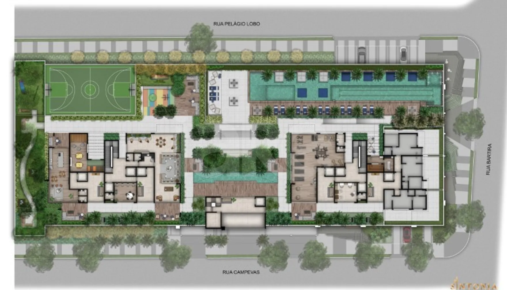 Planta — Pavimento lazer