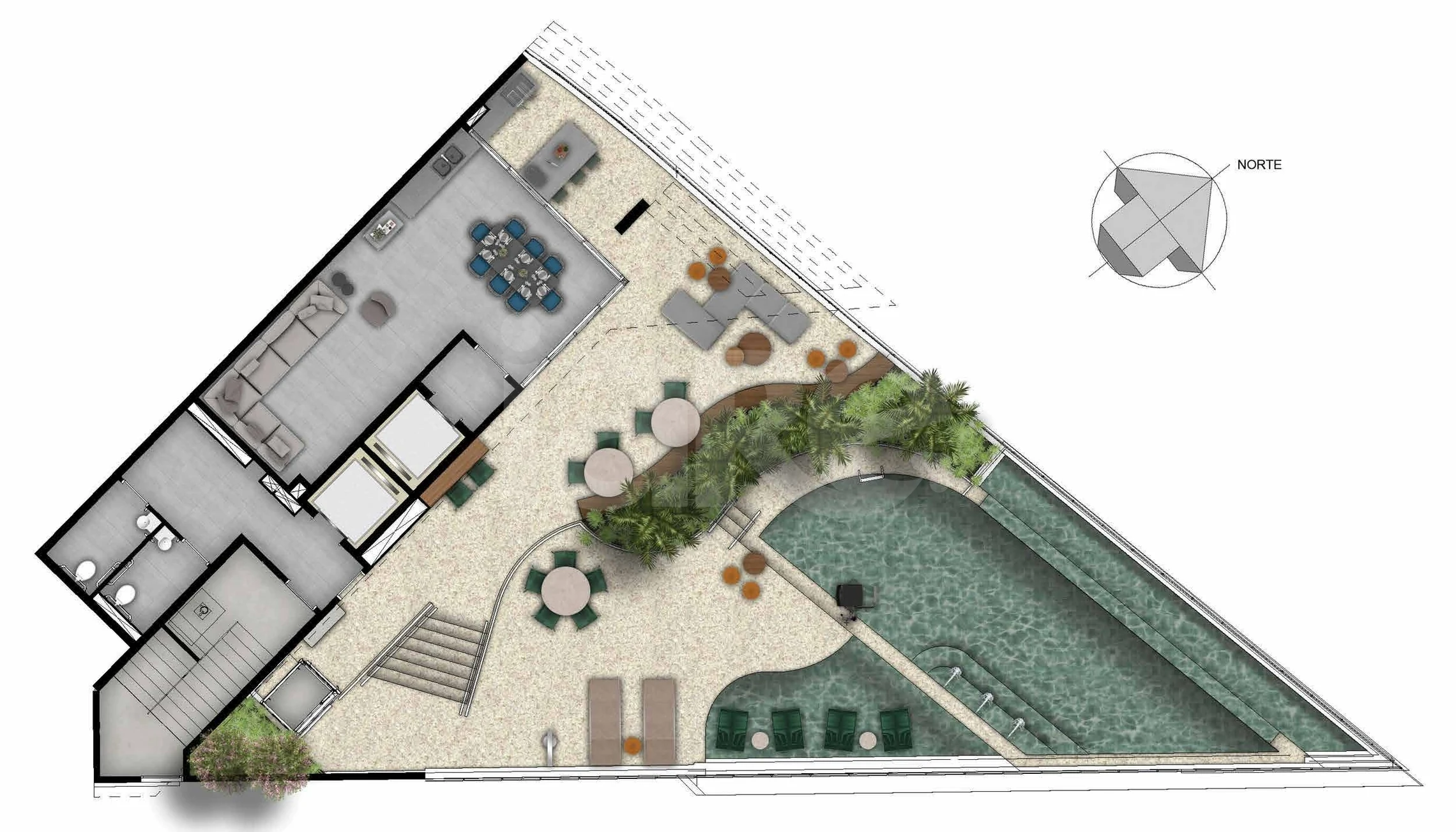 Planta — Pavimento rooftop