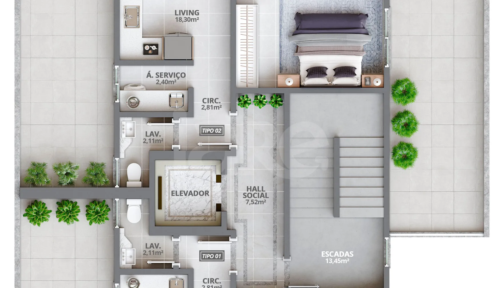 Planta — Pavimento 1