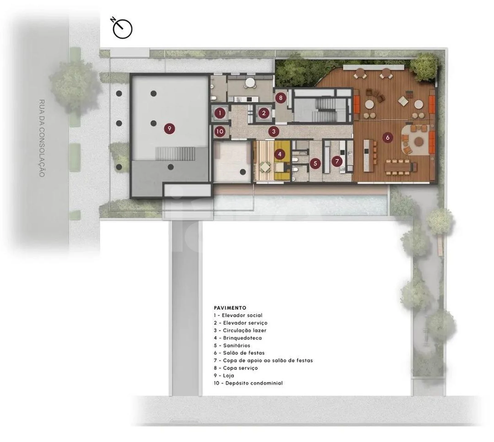 Planta — Pavimento mezanino