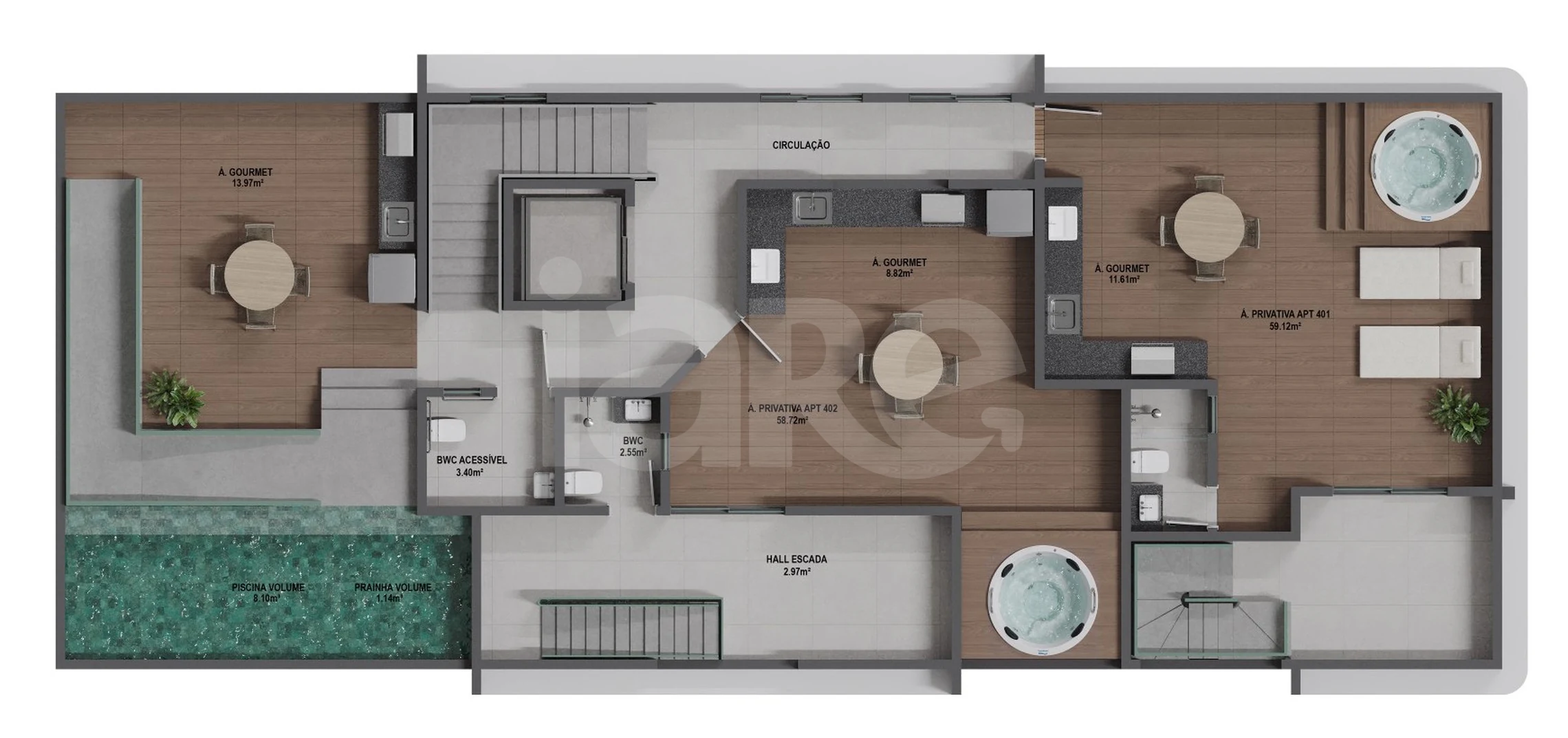 Planta — Pavimento rooftop