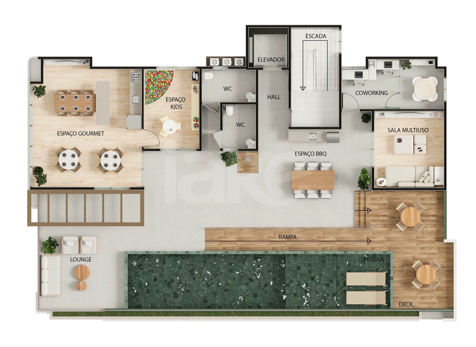 Planta — Pavimento cobertura