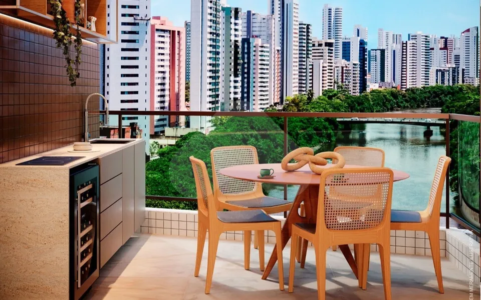 Terrazza Beira Rio - Apartamento com 127,89 m², em Madalena — foto 5