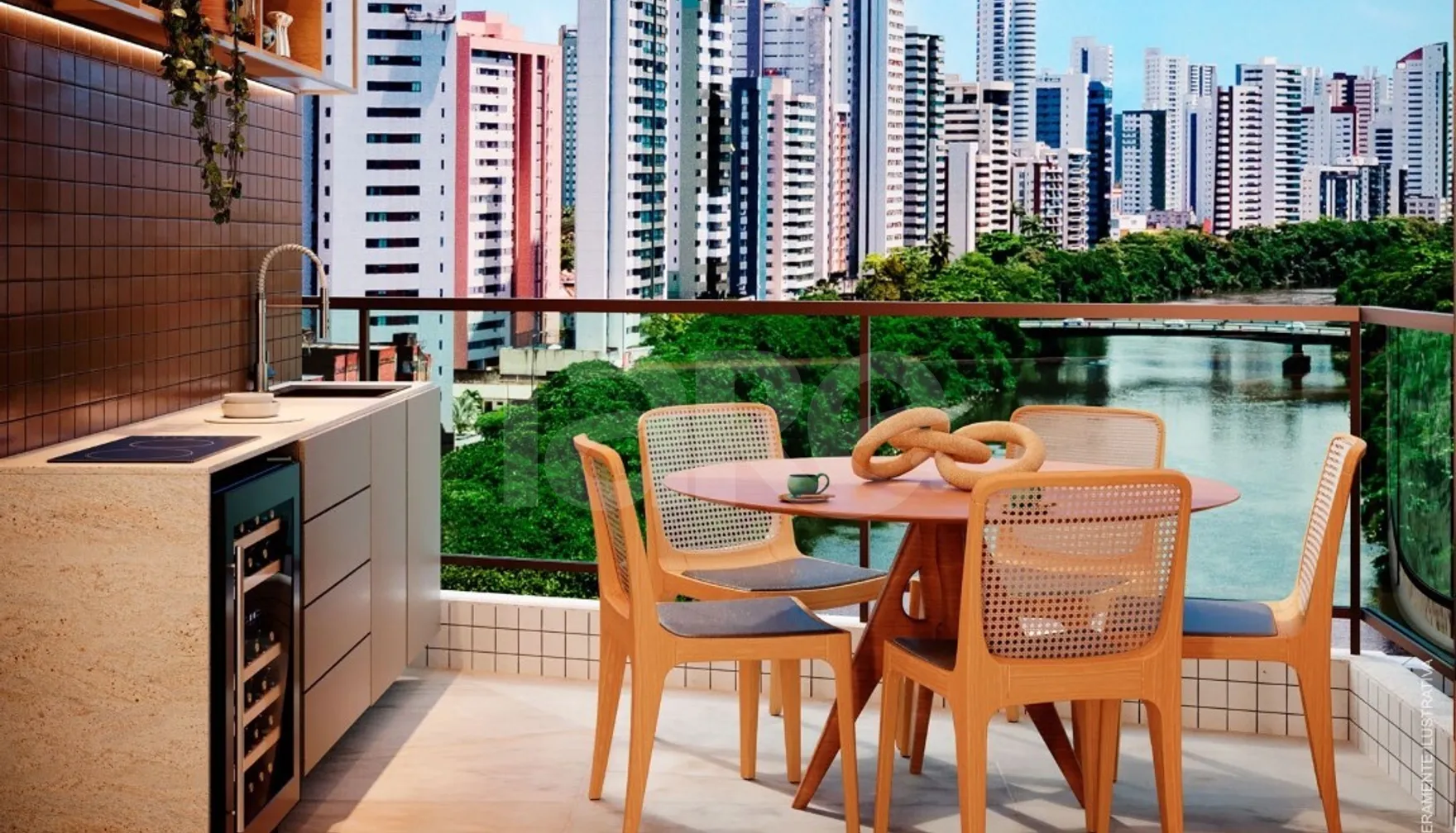 Terrazza Beira Rio - Apartamento com 127,89 m², em Madalena — foto 12