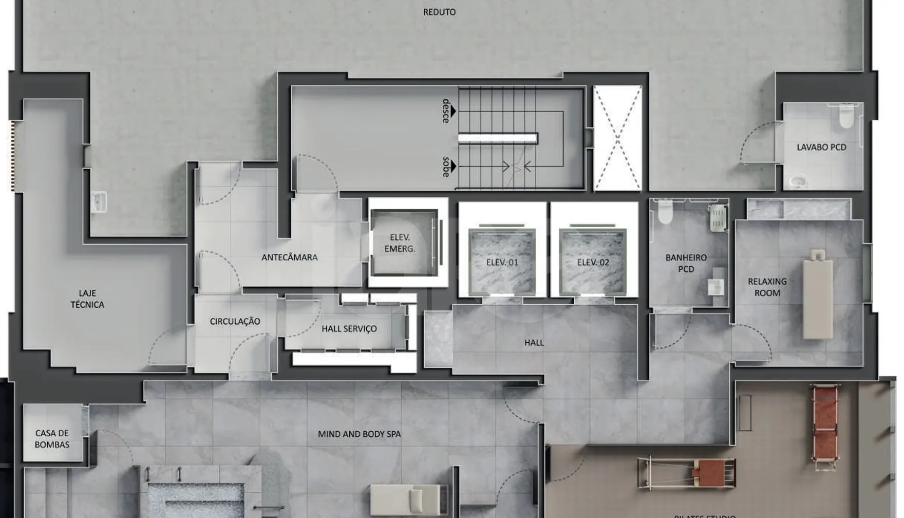 Planta — Pavimento 34