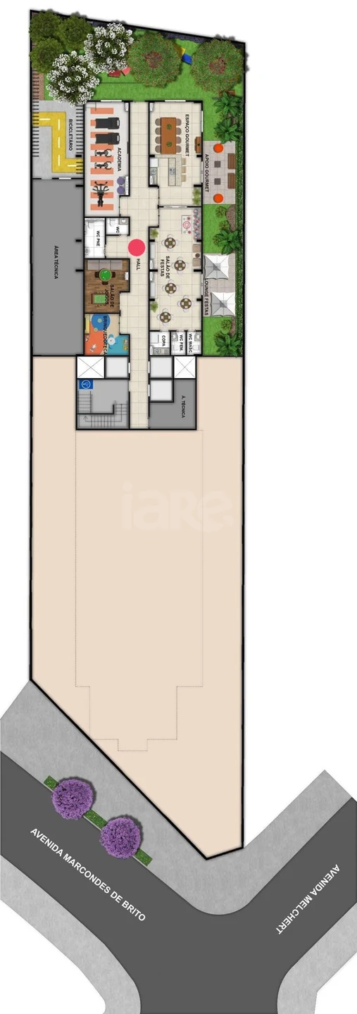 Planta — Pavimento lazer