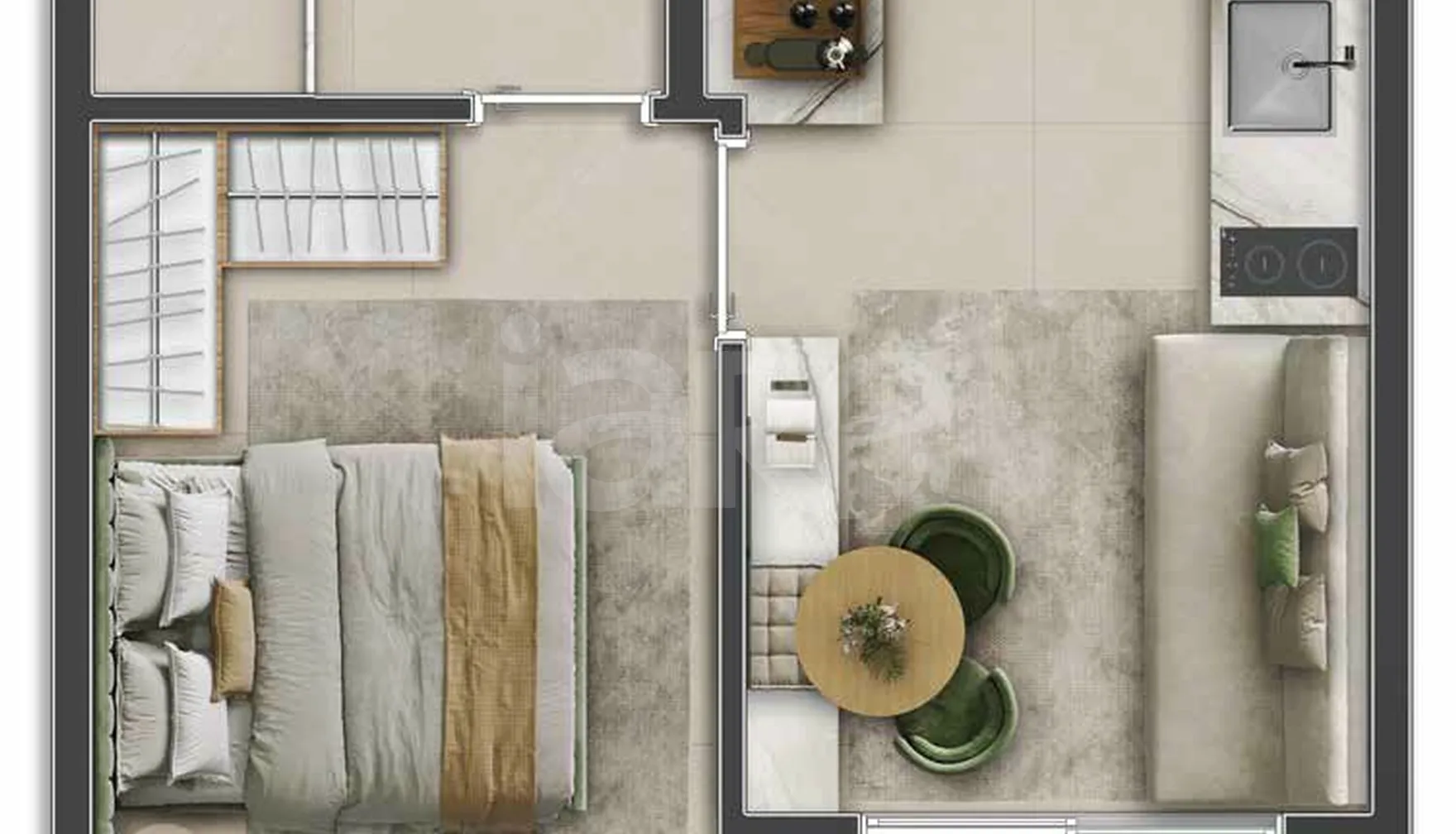 Planta — Garden 34,38 m²