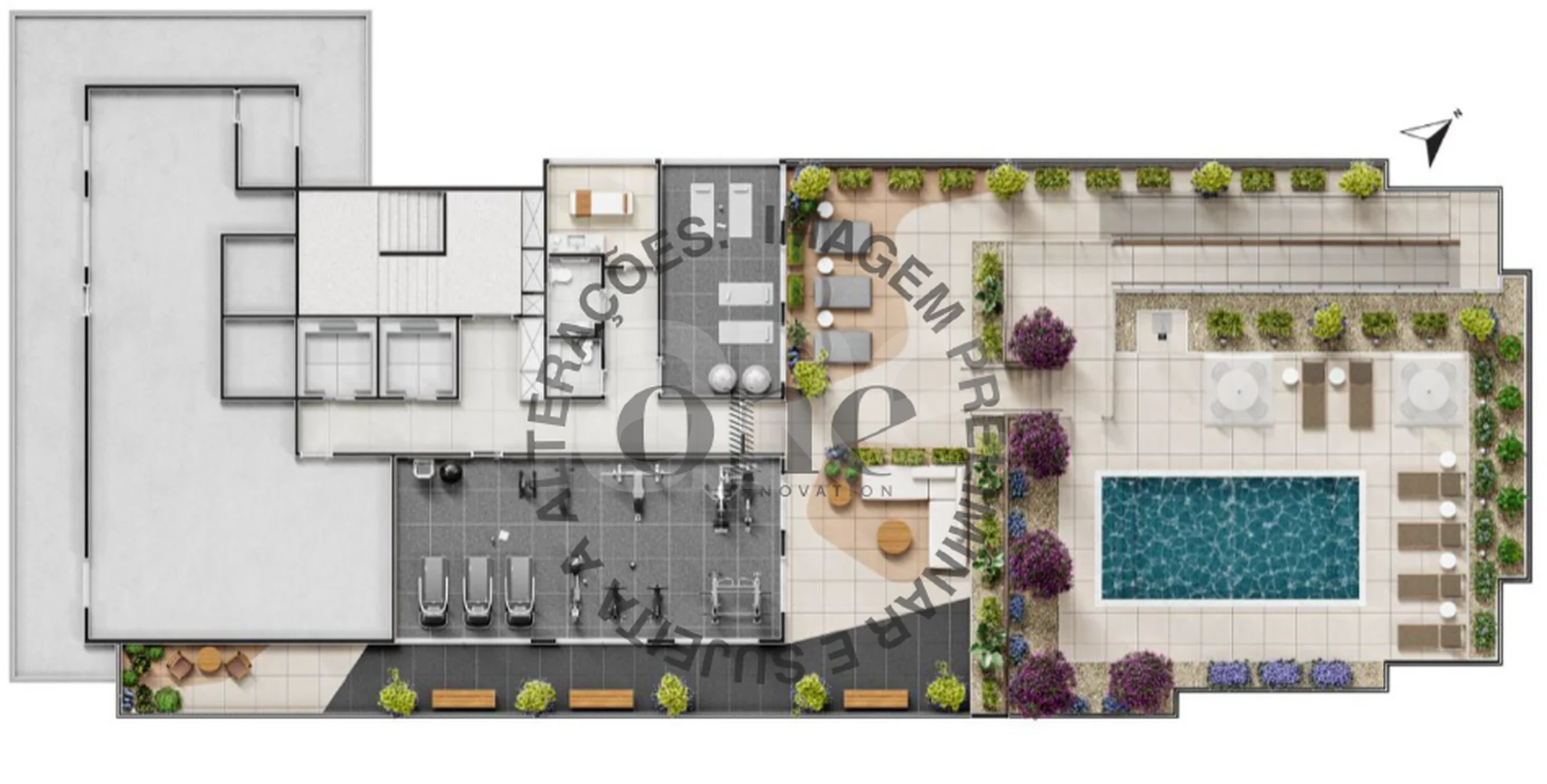 Planta — Pavimento lazer