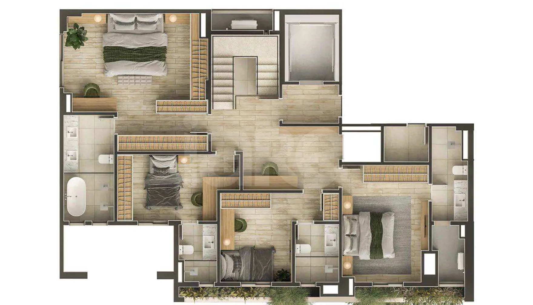 Planta — Apartamento 278,23 m²