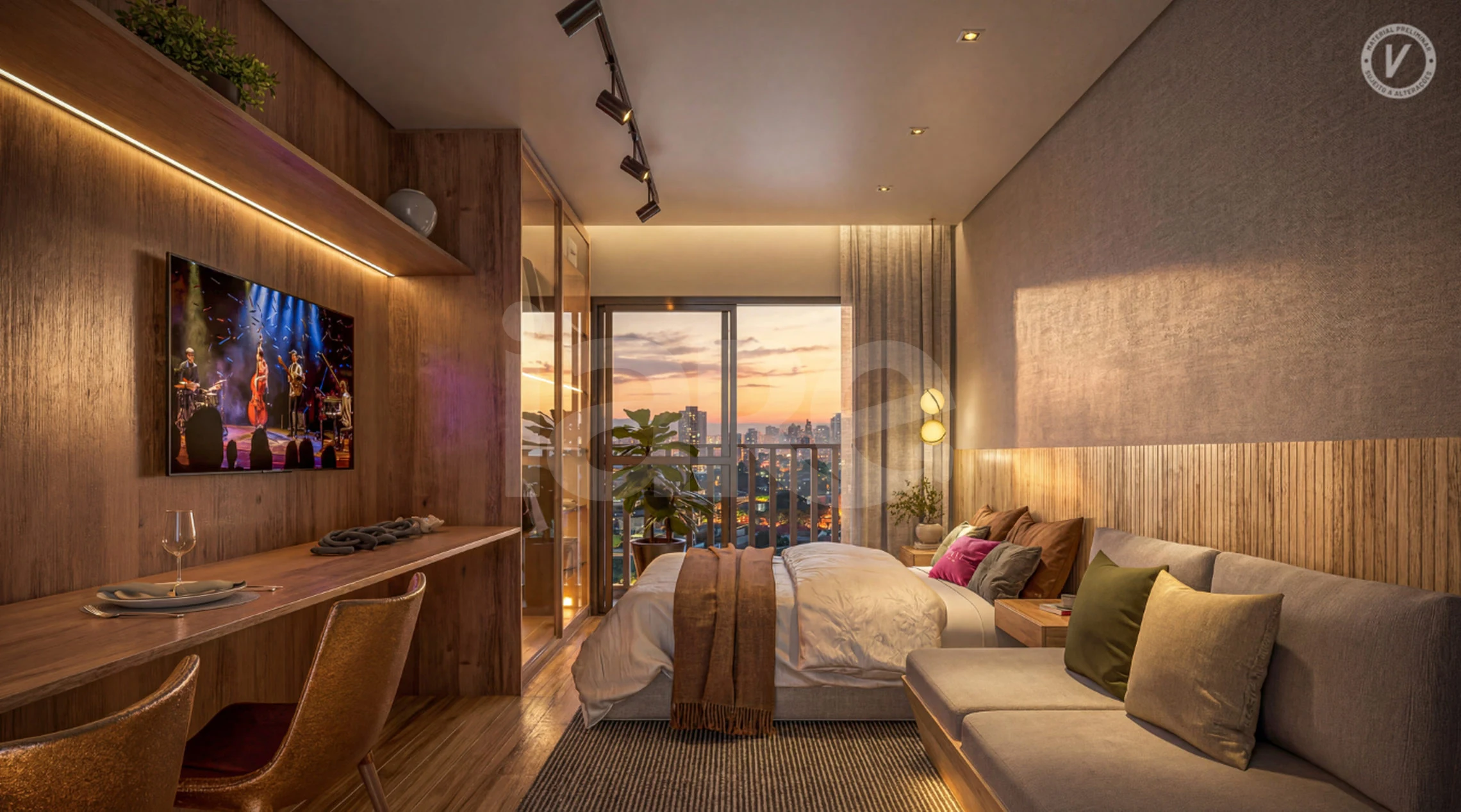 Vitacon Cardoso de Almeida - Apartamento com 26,24 m², em Perdizes — foto 2