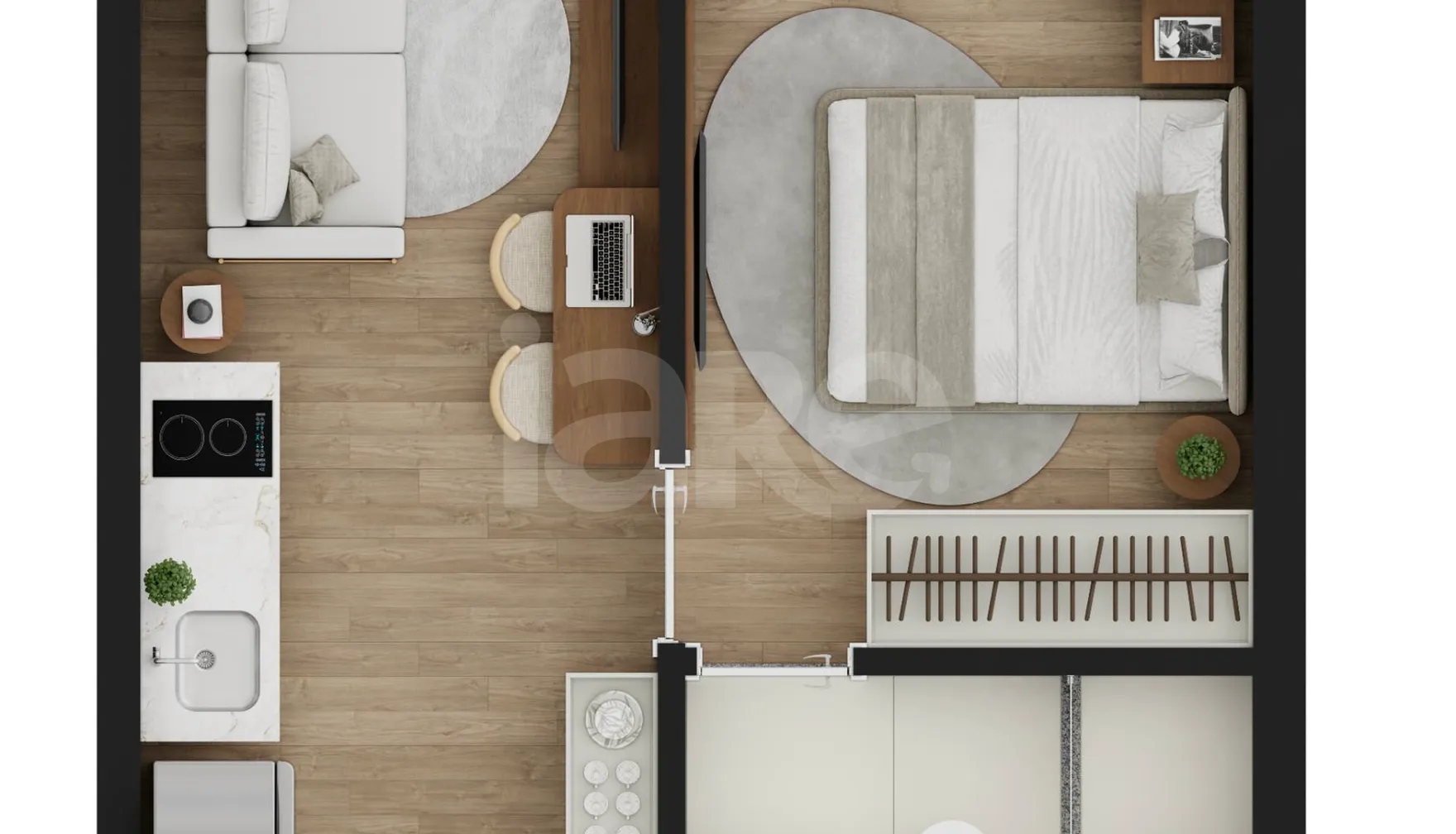 Planta — Apartamento 26,96 m²