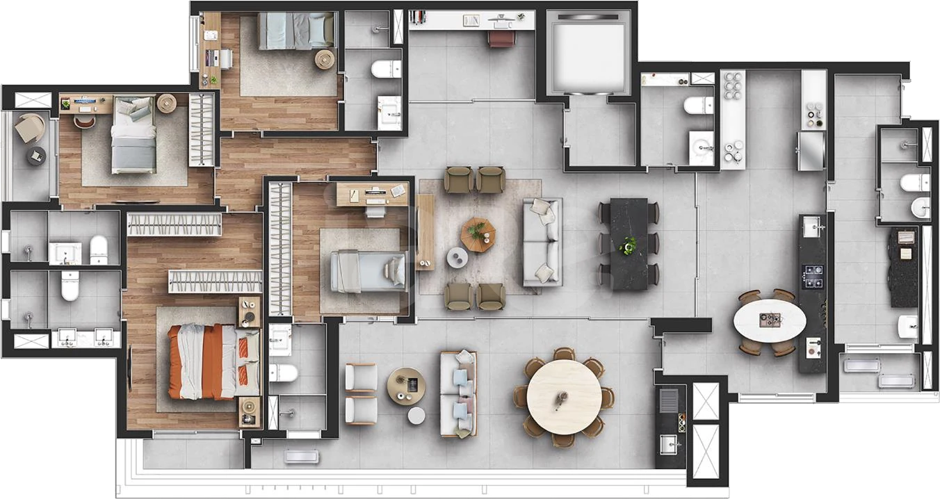 Planta — Garden 237,5 m²
