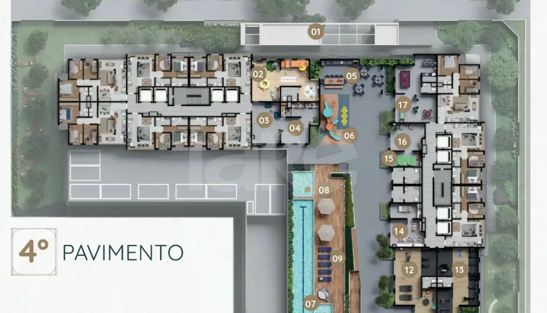 Planta — Pavimento 4
