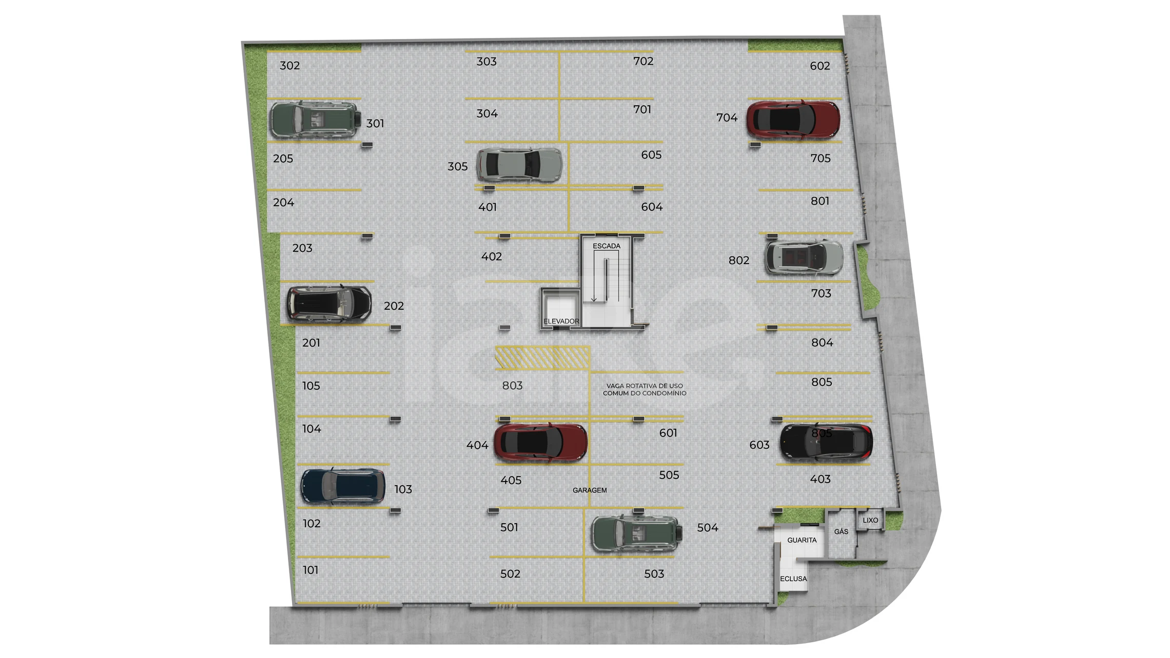 Planta — Pavimento subsolo