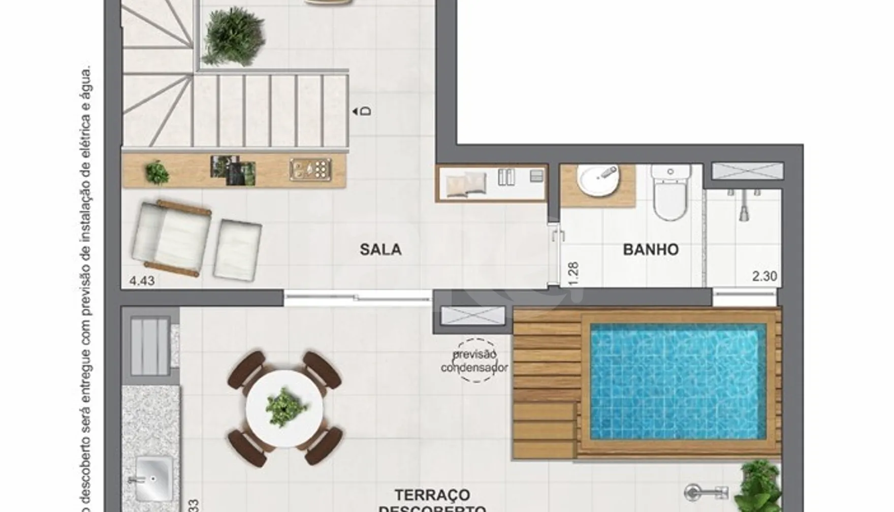 Planta — Garden 61,17 m²