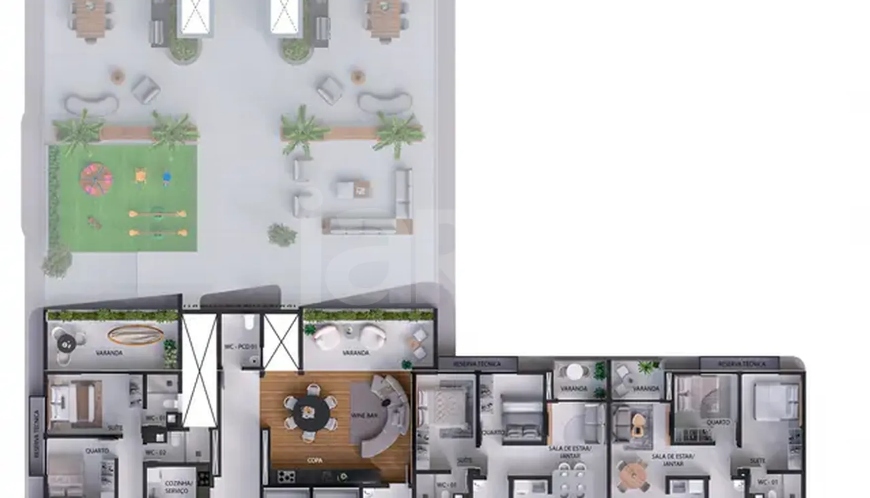 Planta — Pavimento 9