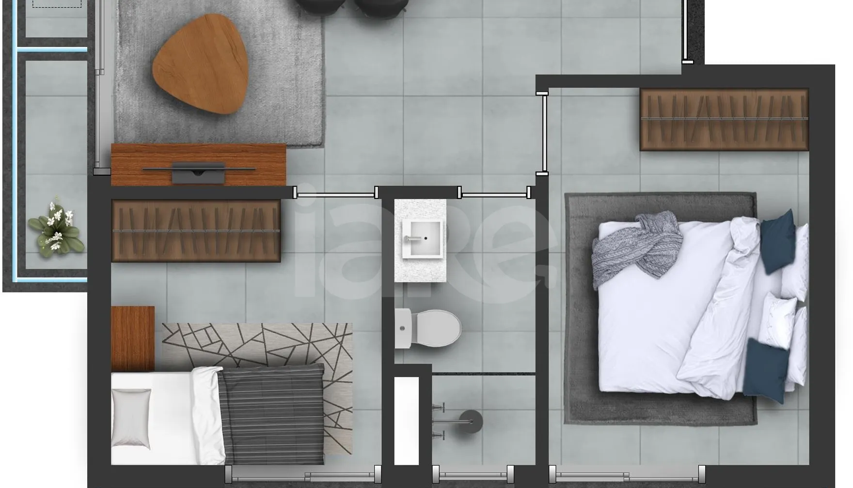 Planta — Apartamento 50,34 m²