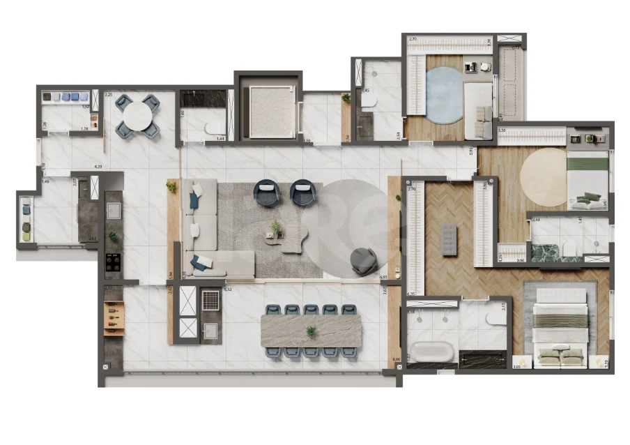 Planta — Garden 164,7 m²