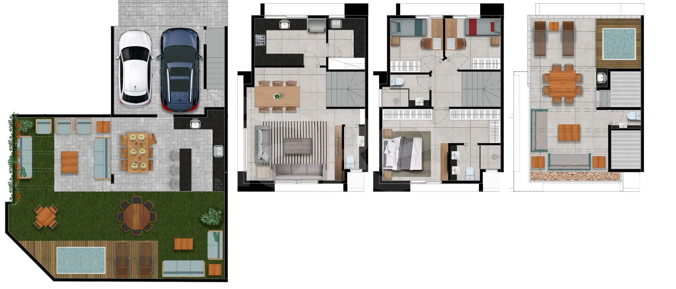 Planta — Casa em Condomínio 276,45 m²