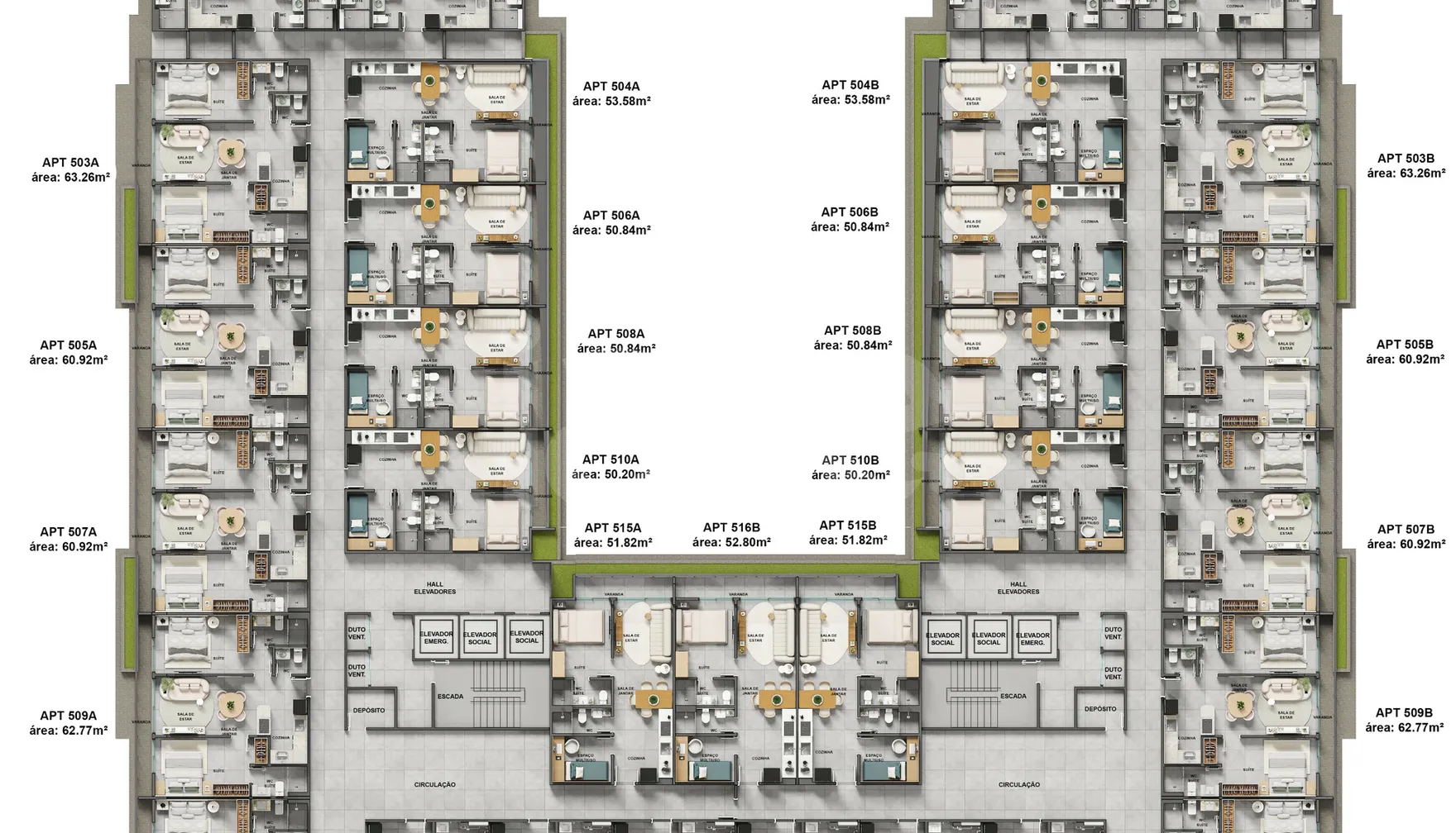 Planta — Pavimento 5
