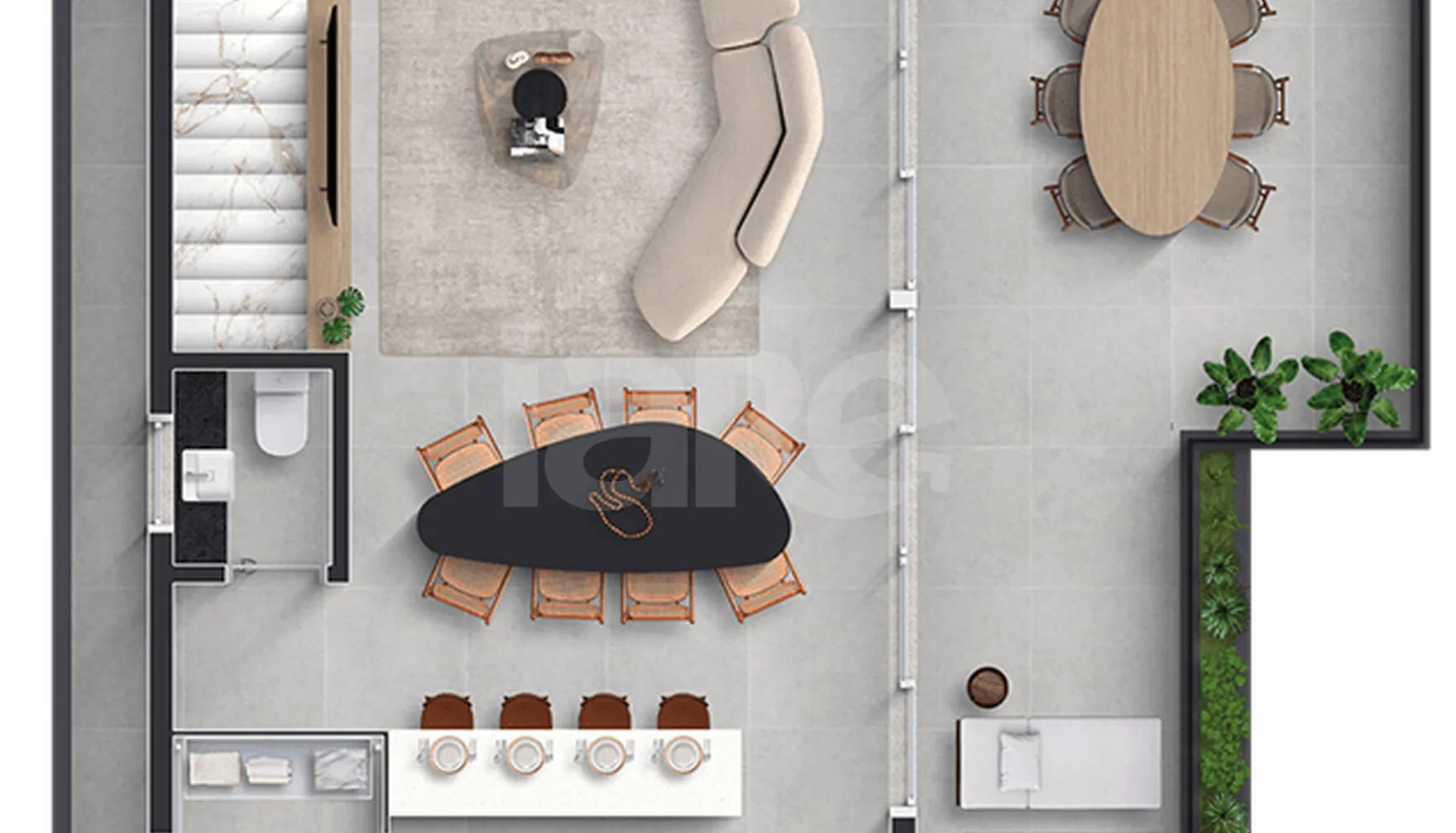 Planta — Cobertura Duplex 192,74 m²
