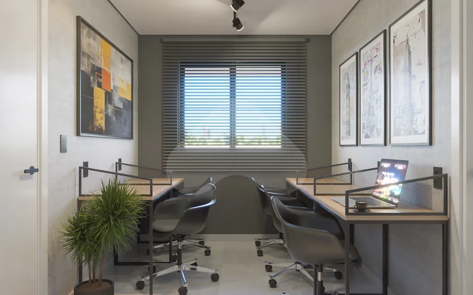 Théros Residencial - Studio com 19,4 m², em Alto da XV — foto 7