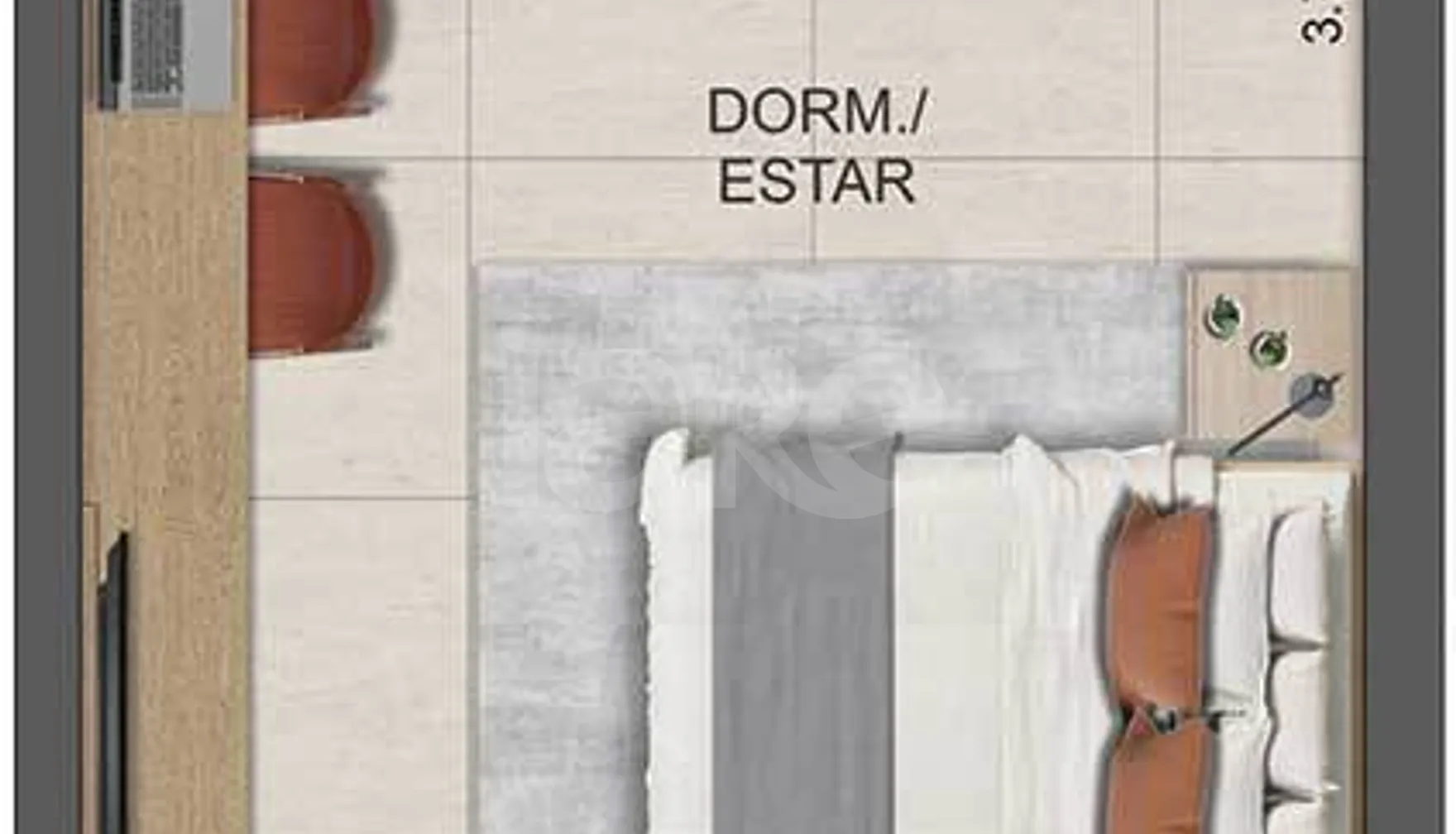 Planta — Apartamento 31,42 m²