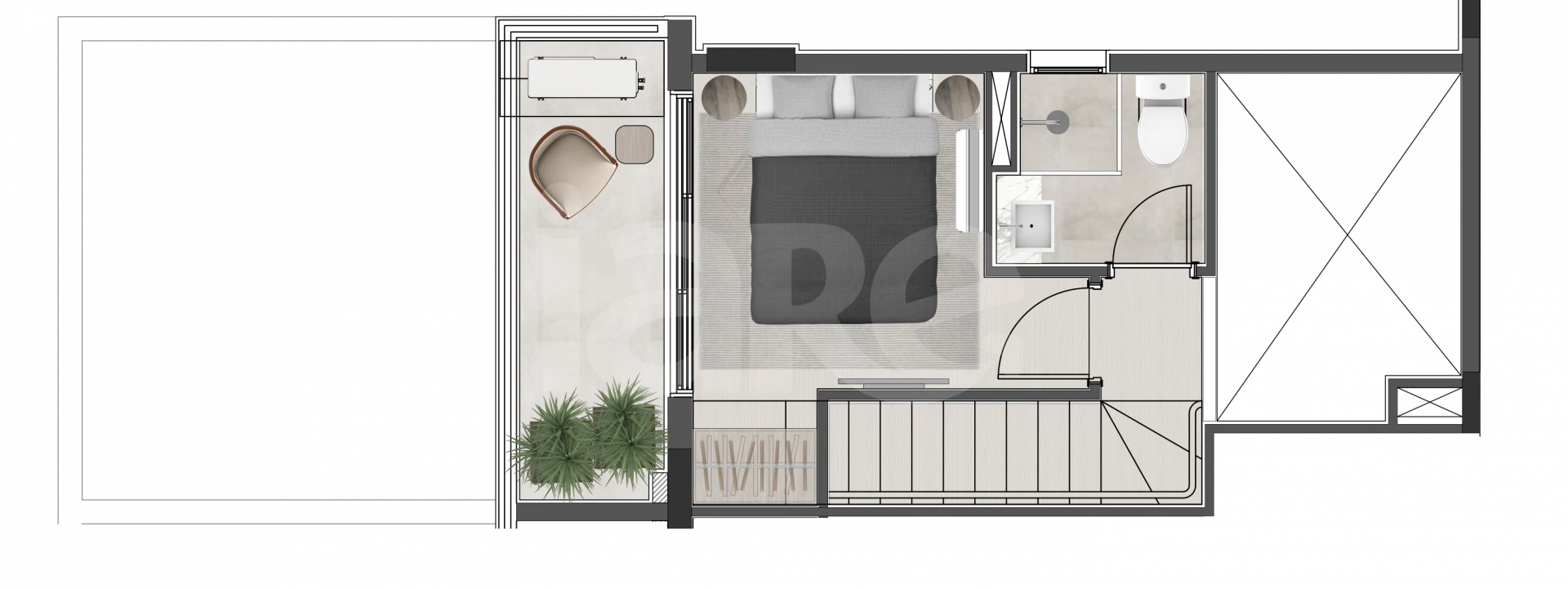 Planta — Apartamento 63,1 m²